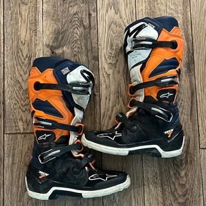 Alpinestars Adults Tech 7 Orange and Black Boots